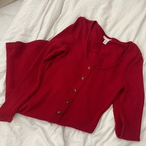 Top shop red bodycon dress